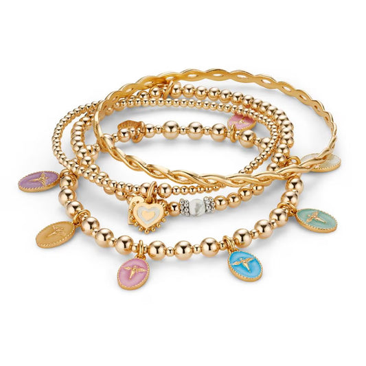 Gold Plated Boho Bracelet set